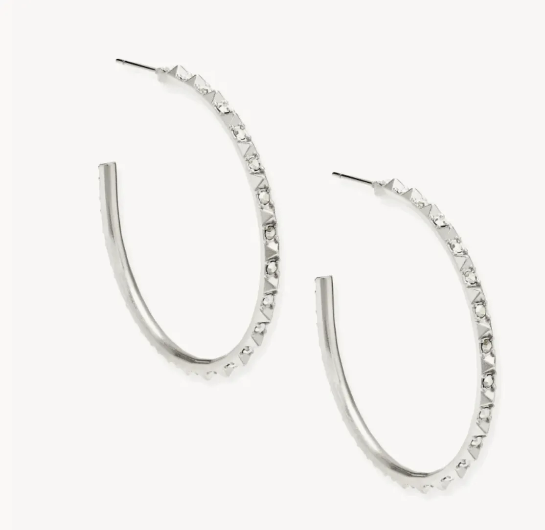 Kendra Scott - Veronica Hoop Earrings - Silver