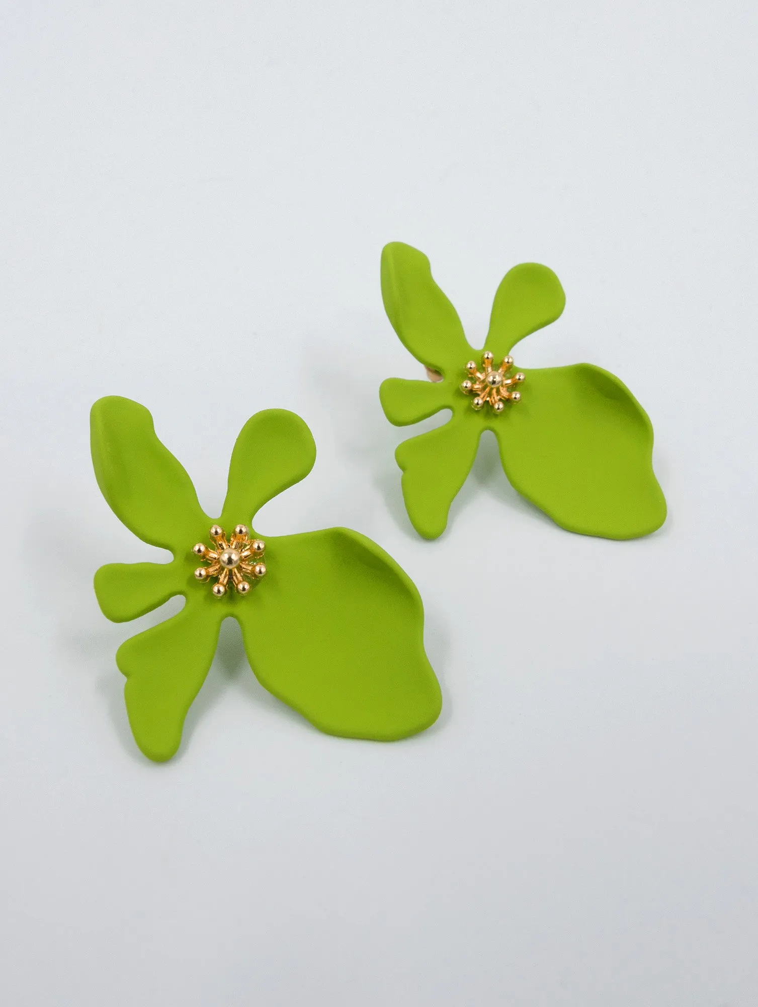 LILA Flower Earrings (lime)
