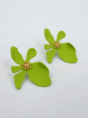 LILA Flower Earrings (lime)