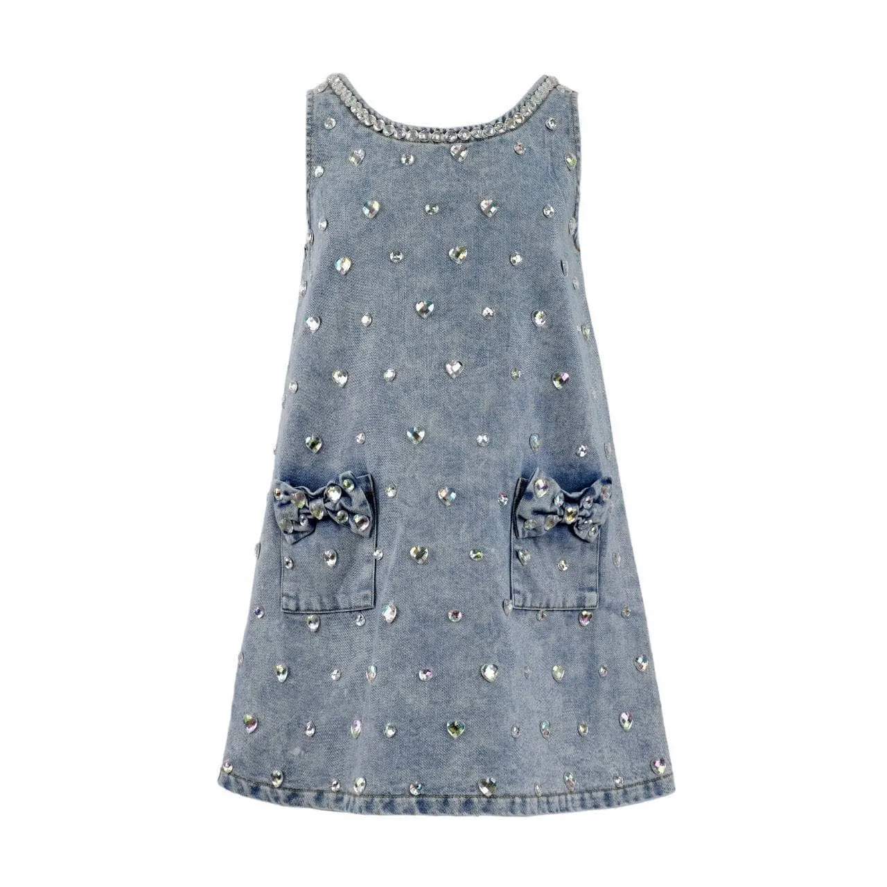 Lola & The Boys Crystal Denim Dress