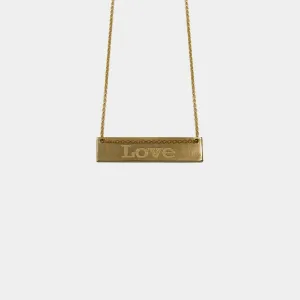 Love - necklace - gold plated