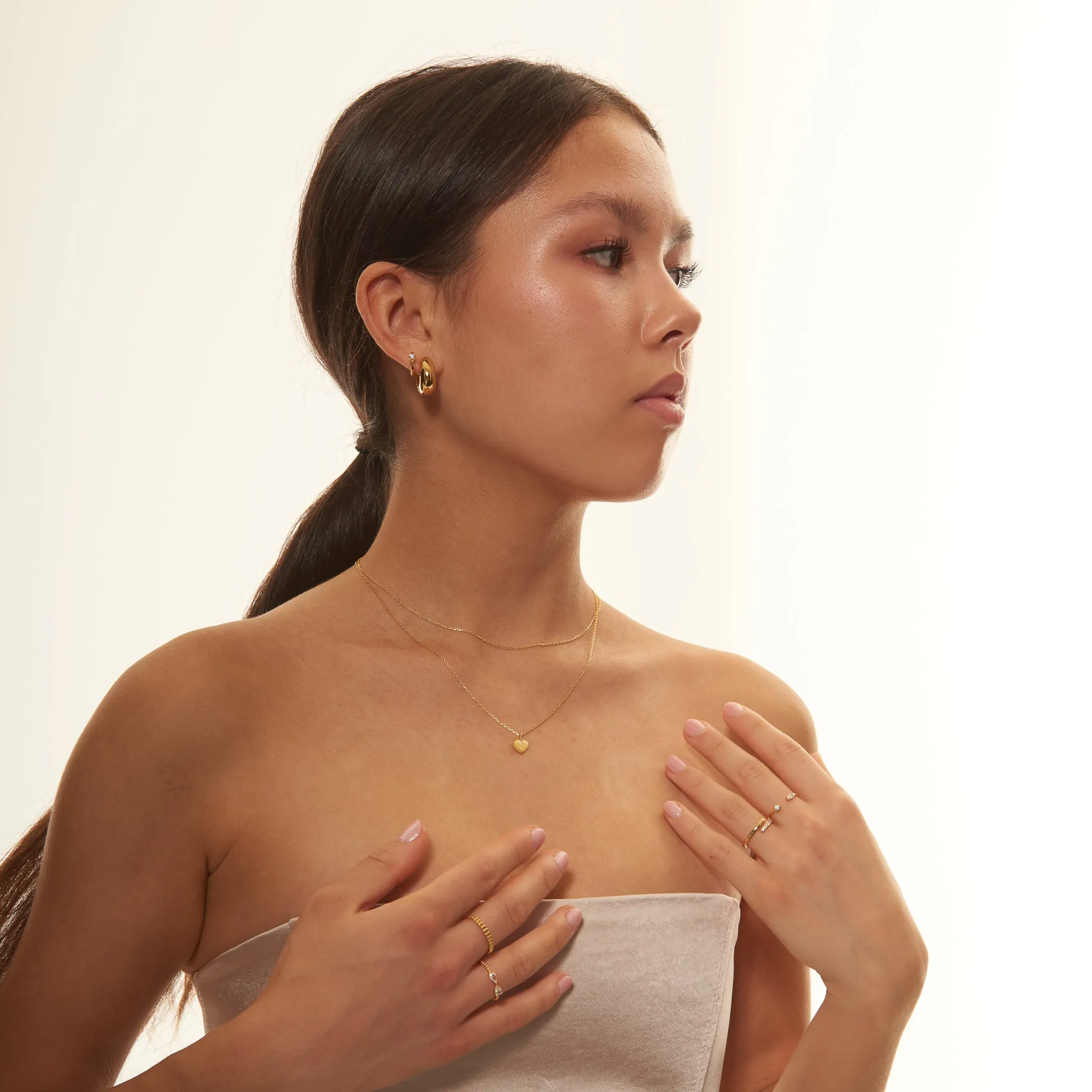 Minimal Stacking Chain Necklace