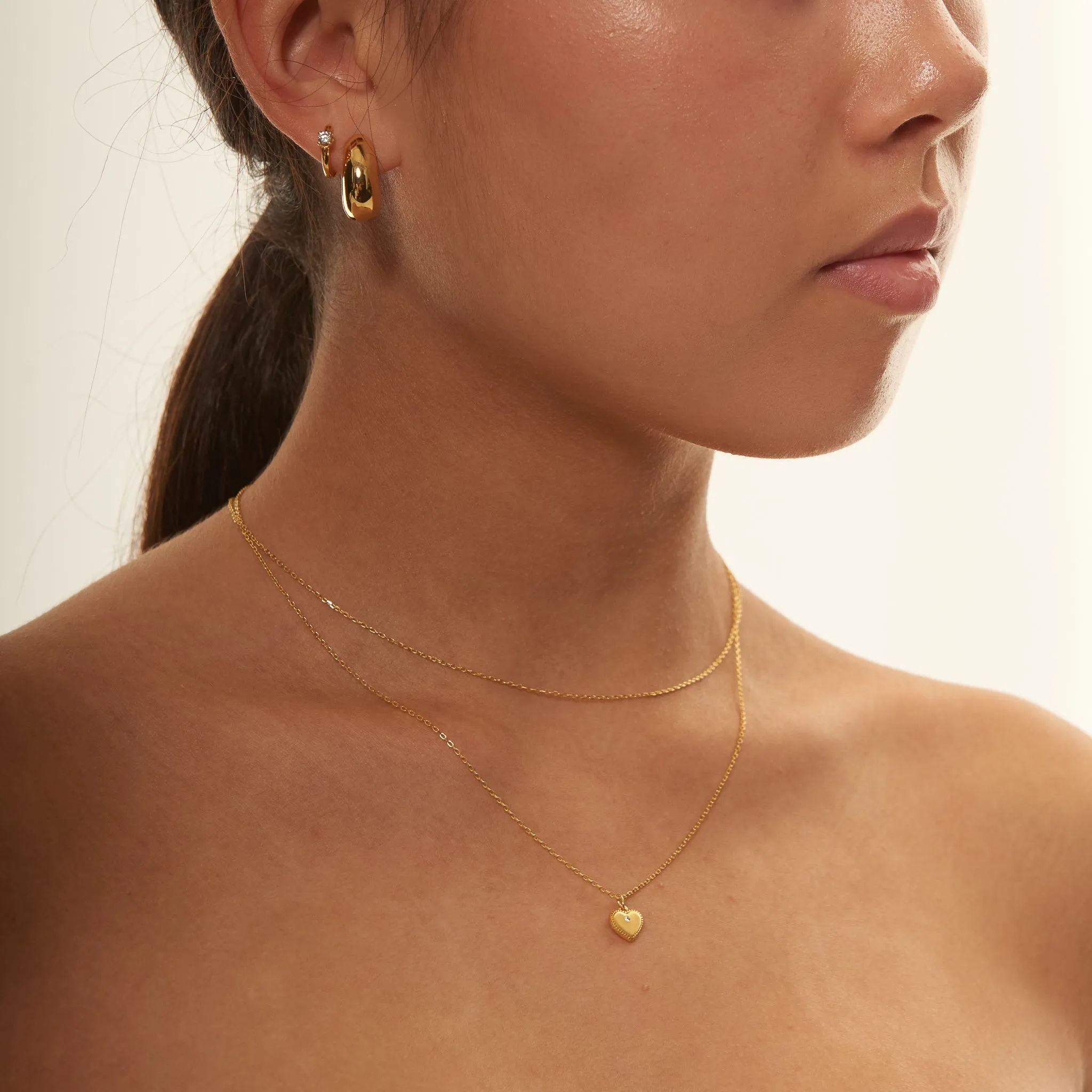 Minimal Stacking Chain Necklace