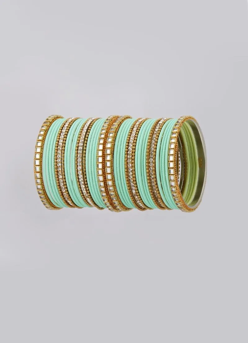 Mint Double Bangle Set