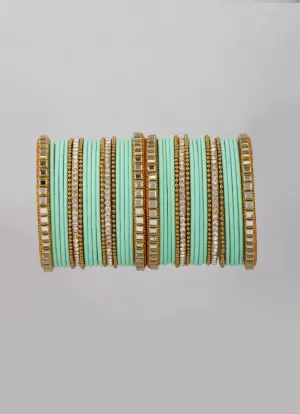 Mint Double Bangle Set