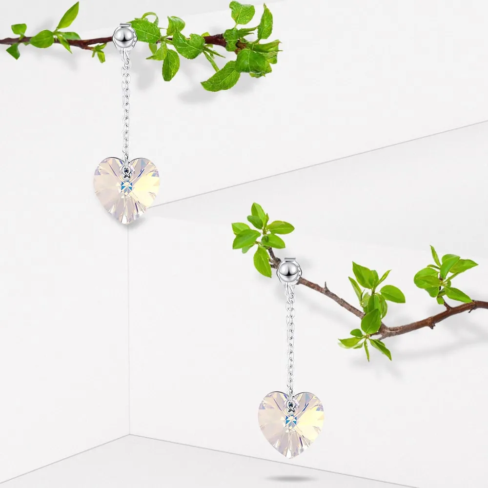 My Love Dangle Earrings Embellished with Crystals from SWAROVSKI Moonlight