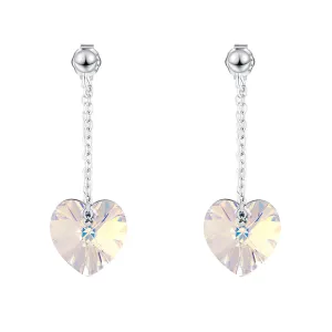 My Love Dangle Earrings Embellished with Crystals from SWAROVSKI Moonlight