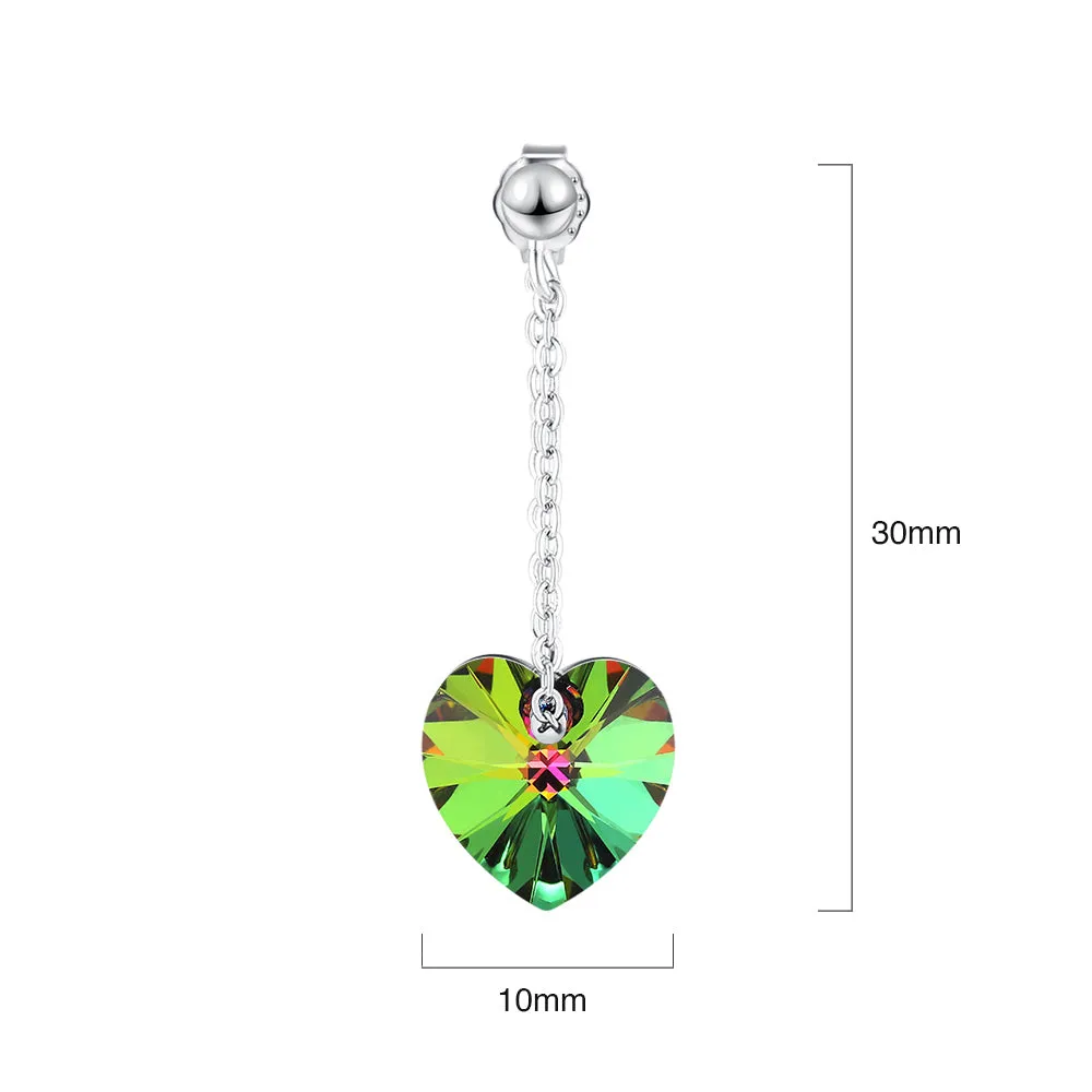 My Love Dangle Earrings Embellished with Crystals from SWAROVSKI Vitrail