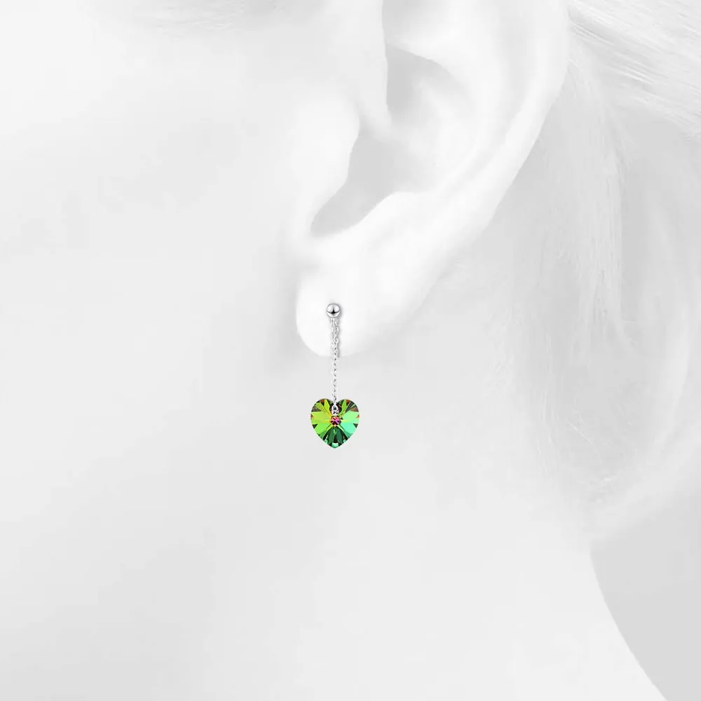 My Love Dangle Earrings Embellished with Crystals from SWAROVSKI Vitrail