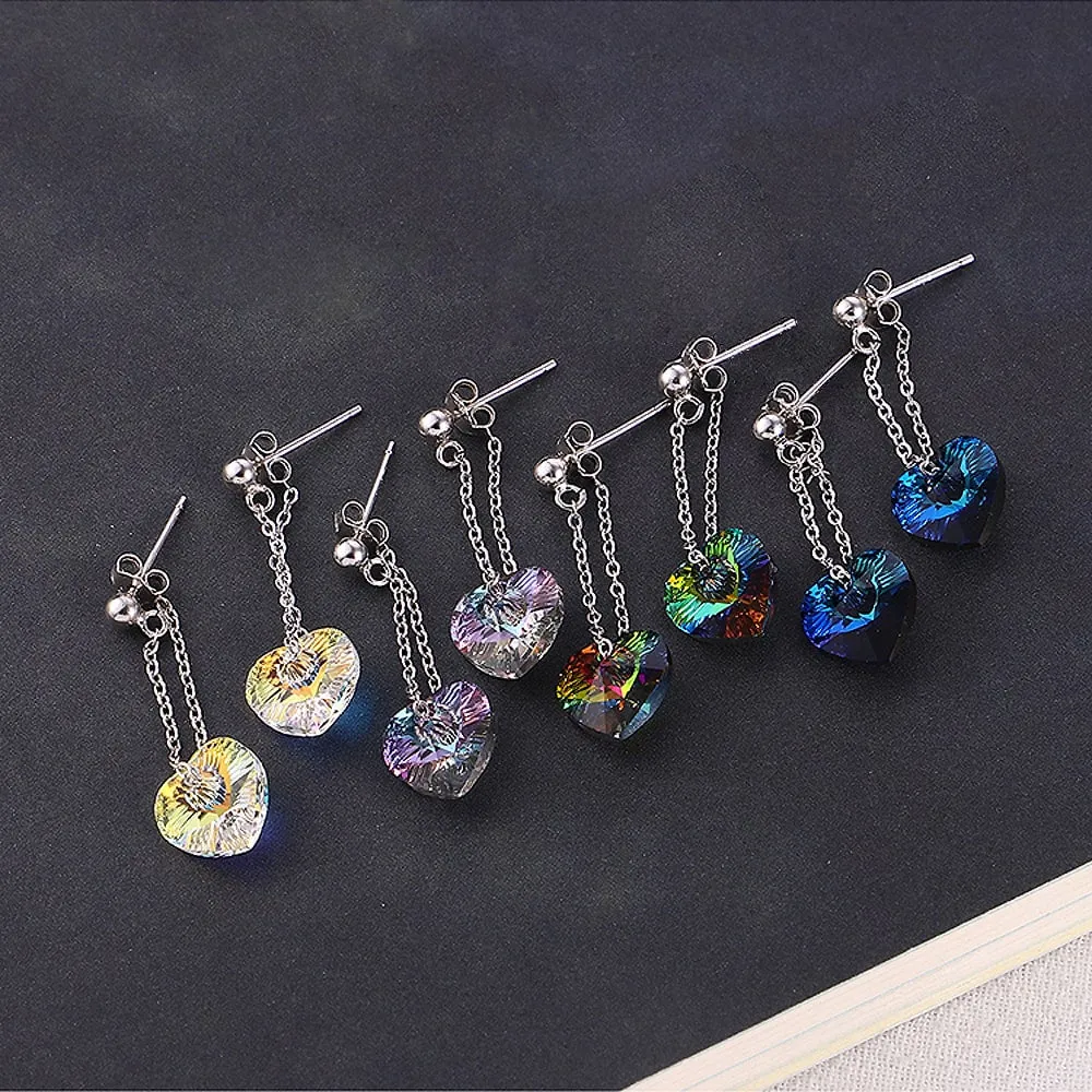 My Love Dangle Earrings Embellished with Crystals from SWAROVSKI Vitrail