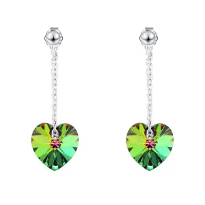 My Love Dangle Earrings Embellished with Crystals from SWAROVSKI Vitrail