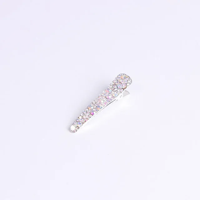 New Fashion Women Hair Clips Alloy Crystal Hairpins Black Barrettes Girls Elegant Hairgrips Hair Accessories For Woman