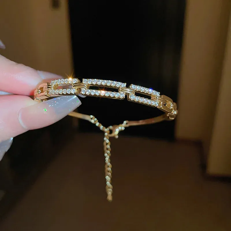New Korean Bangle Luxury Bracelet Elegant Fashion Shine