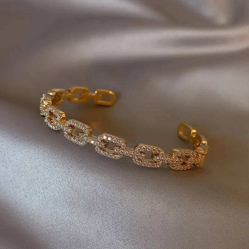 New Korean Bangle Luxury Bracelet Elegant Fashion Shine