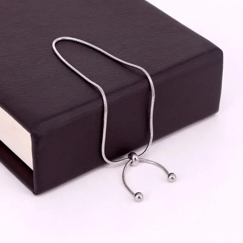 Non Fading Retro Adjustable Drawstring Bangle Women Stainless Steel Gold Plated Bracelet Koren Fashion