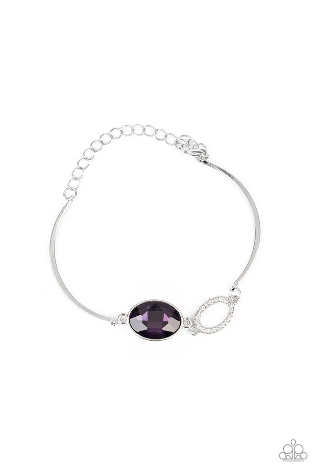 Paparazzi Bracelet ~ Glamorous Glow - Purple