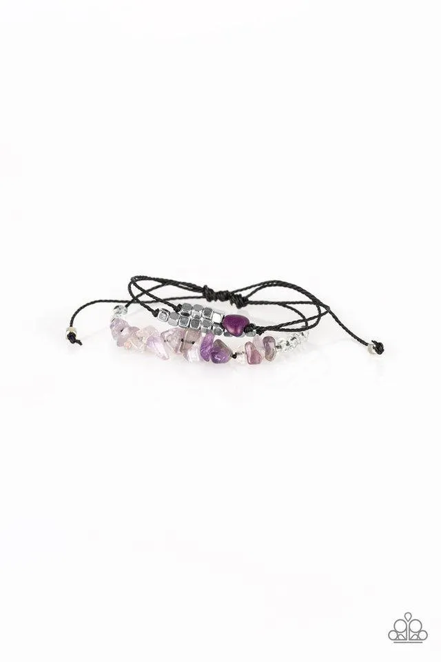 Paparazzi Bracelet ~ Nature Novice - Purple