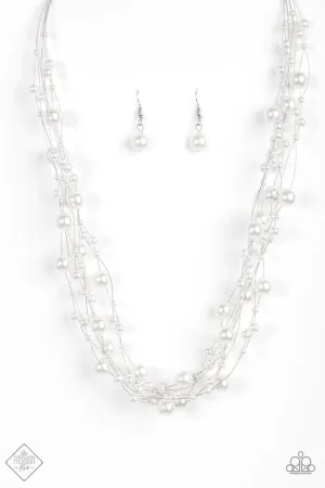 Paparazzi Necklace ~ Absolutely Fab-YOU-lous! - White