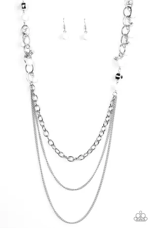 Paparazzi Necklace ~ Carefree and Capricious - White
