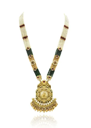 Pari Antique Gold Bride Pendant Set