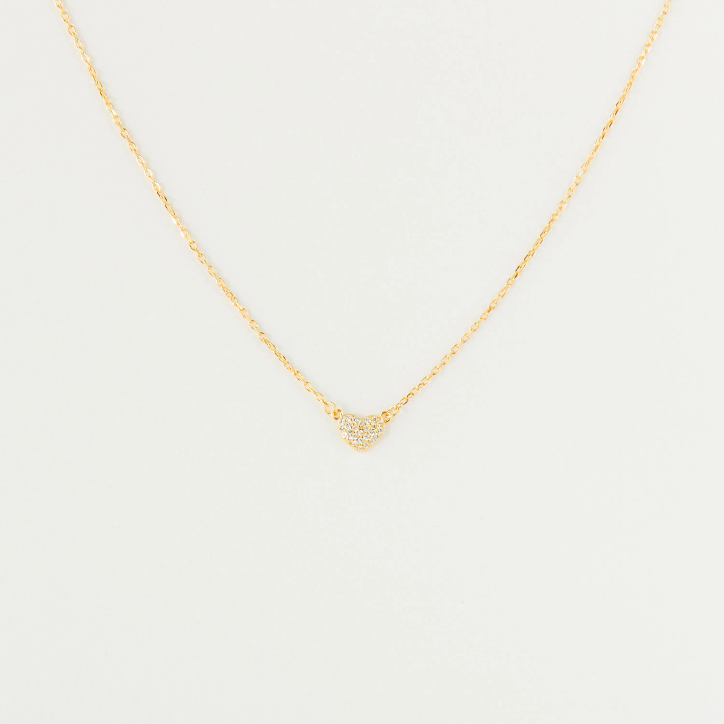 Pave Heart Necklace