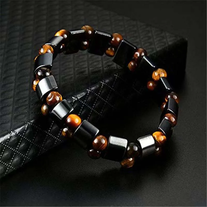 Personality Black Gall Eye Stone Tiger Stone Exquisite Bracelet Magnetic