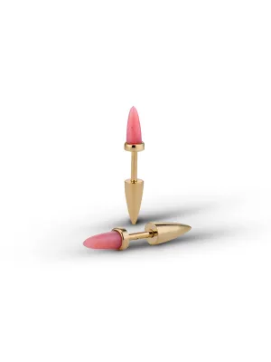 Pink Opal Spike Earrings