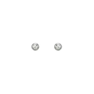Plain Ball Sterling Silver Stud Earrings 2.5mm