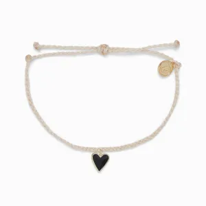 Pura Vida Petite Heart Charm Bracelet ~ Vanilla