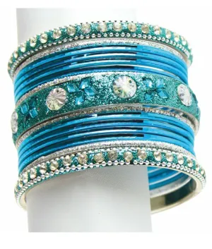 Rama Crystal Intricate Bangle Set