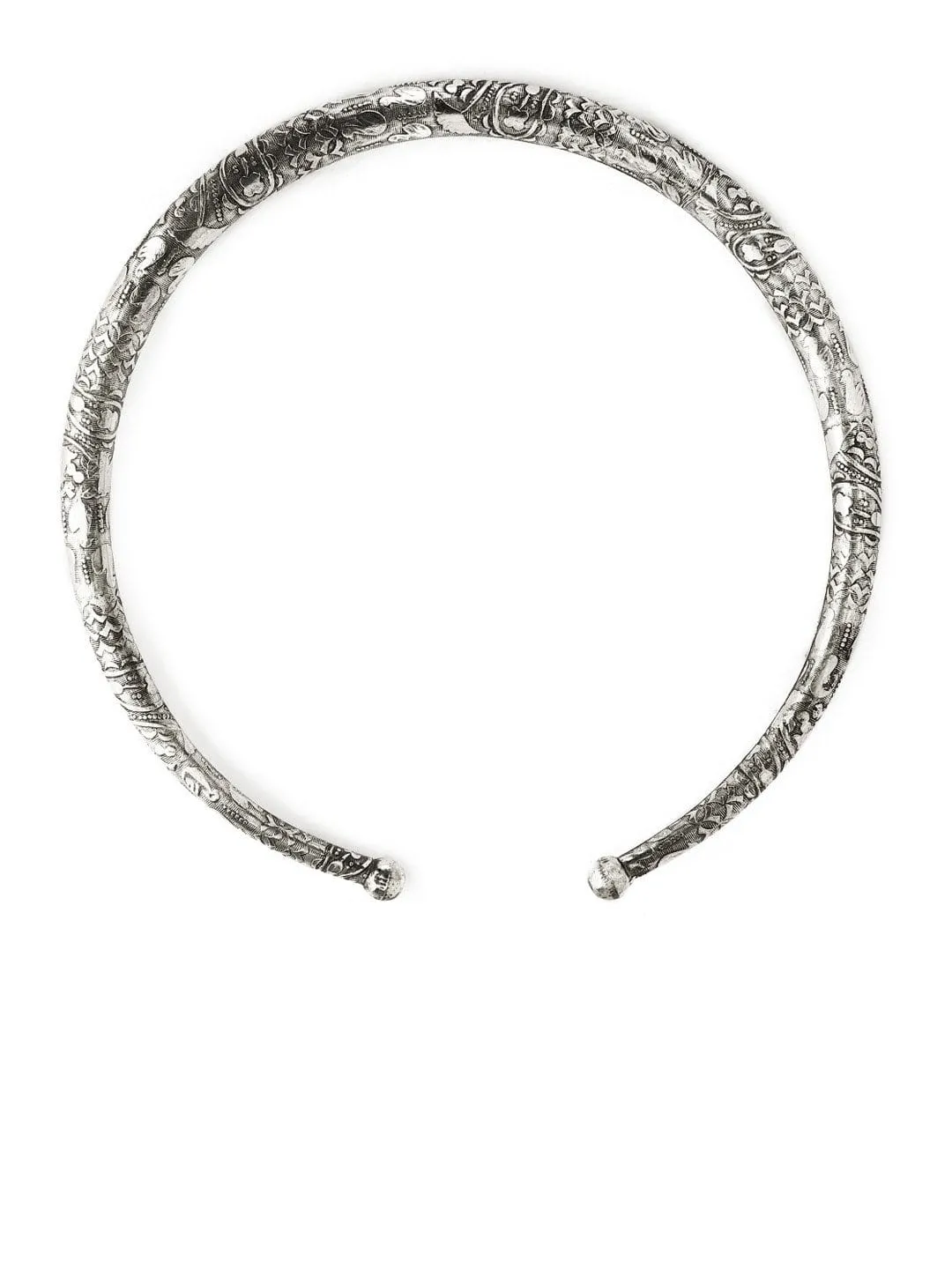 Rubans Oxidised Silver Plated Choker