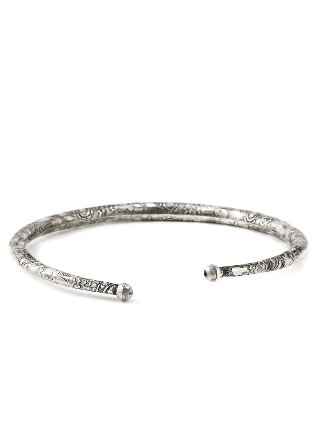Rubans Oxidised Silver Plated Choker