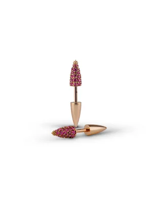 Ruby Spike Earrings