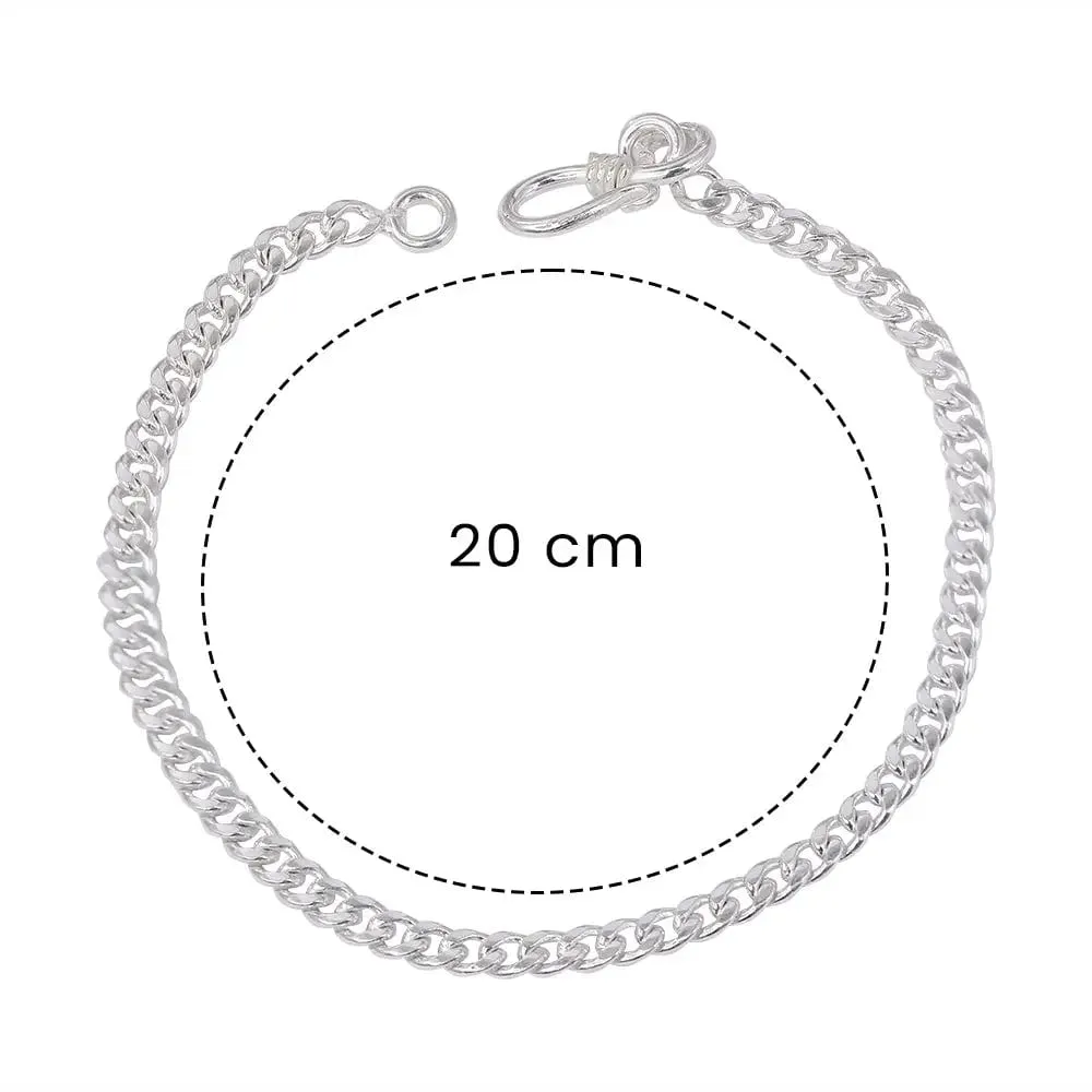 Silver Men's Stylish Bracelet