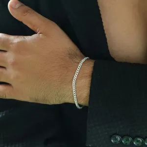 Silver Men's Stylish Bracelet