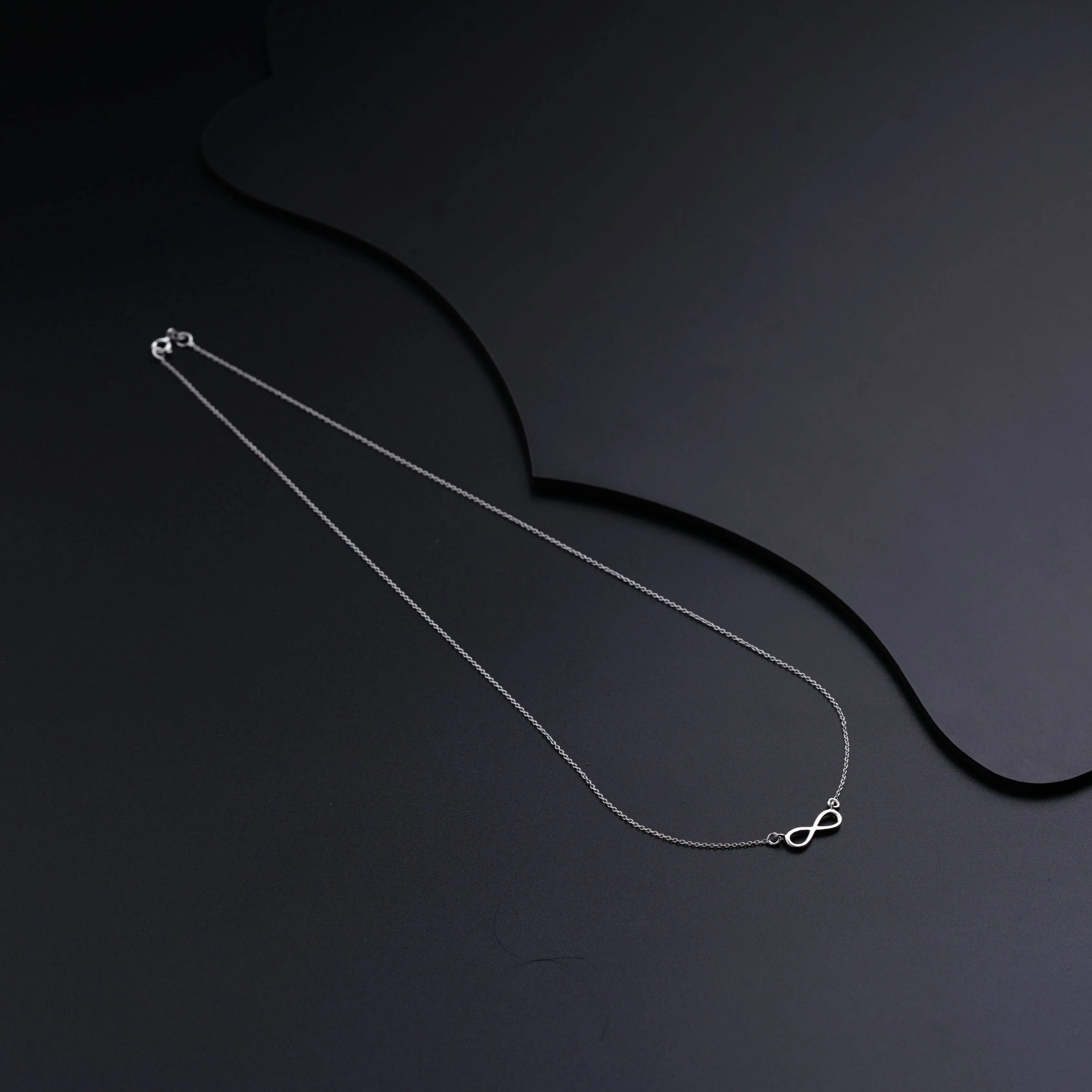 Silver Necklace with Infinity Pendant