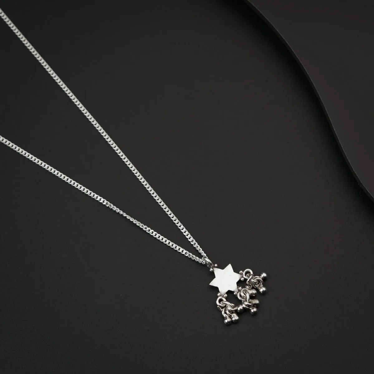 Silver Star Ghungroo Necklace