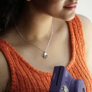 Silver Star Ghungroo Necklace