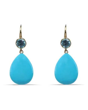 Sleeping Beauty Turquoise Earrings