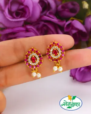 SUBTLE SHIMMER PEARL & DIAMOND EARRINGS