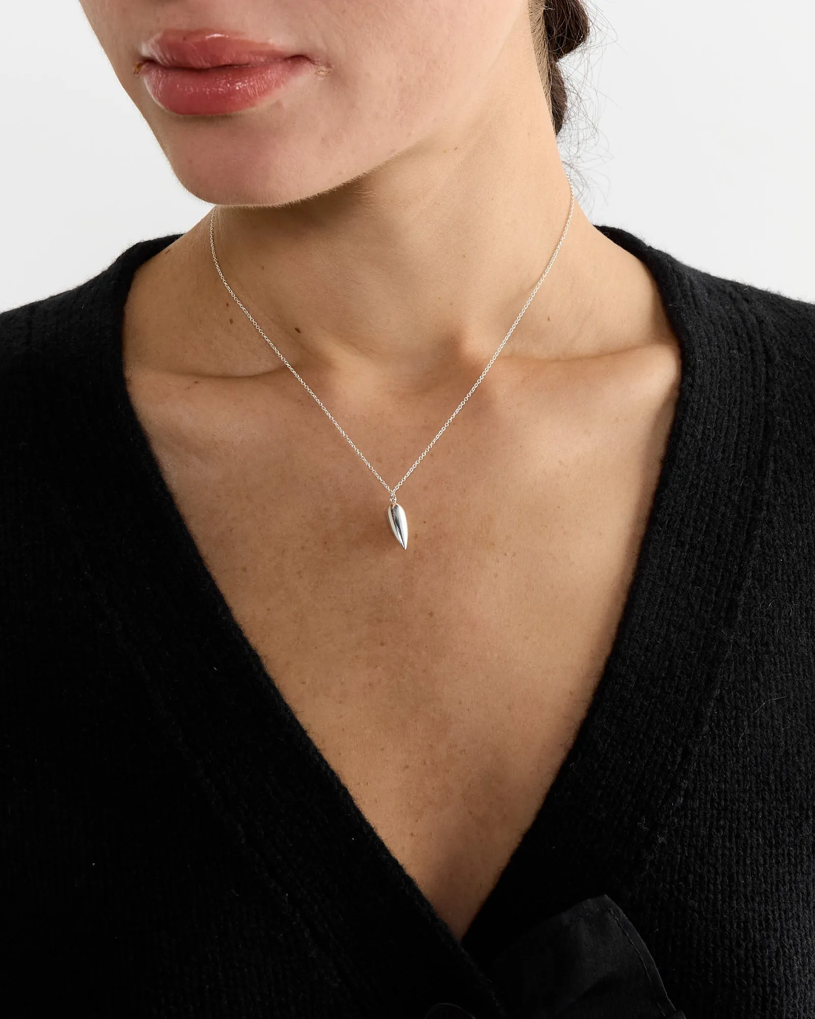 Tiny Spear Pendant in Sterling Silver