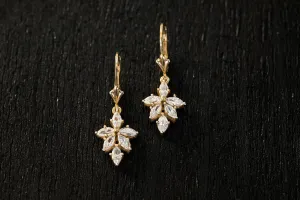Venus Diamond Earrings with Marquise Cut Natural Diamonds
