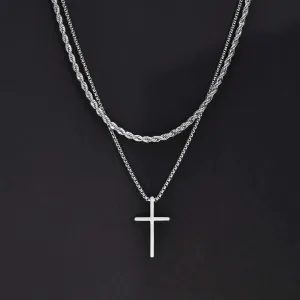 Vnox Mens Cross Necklaces