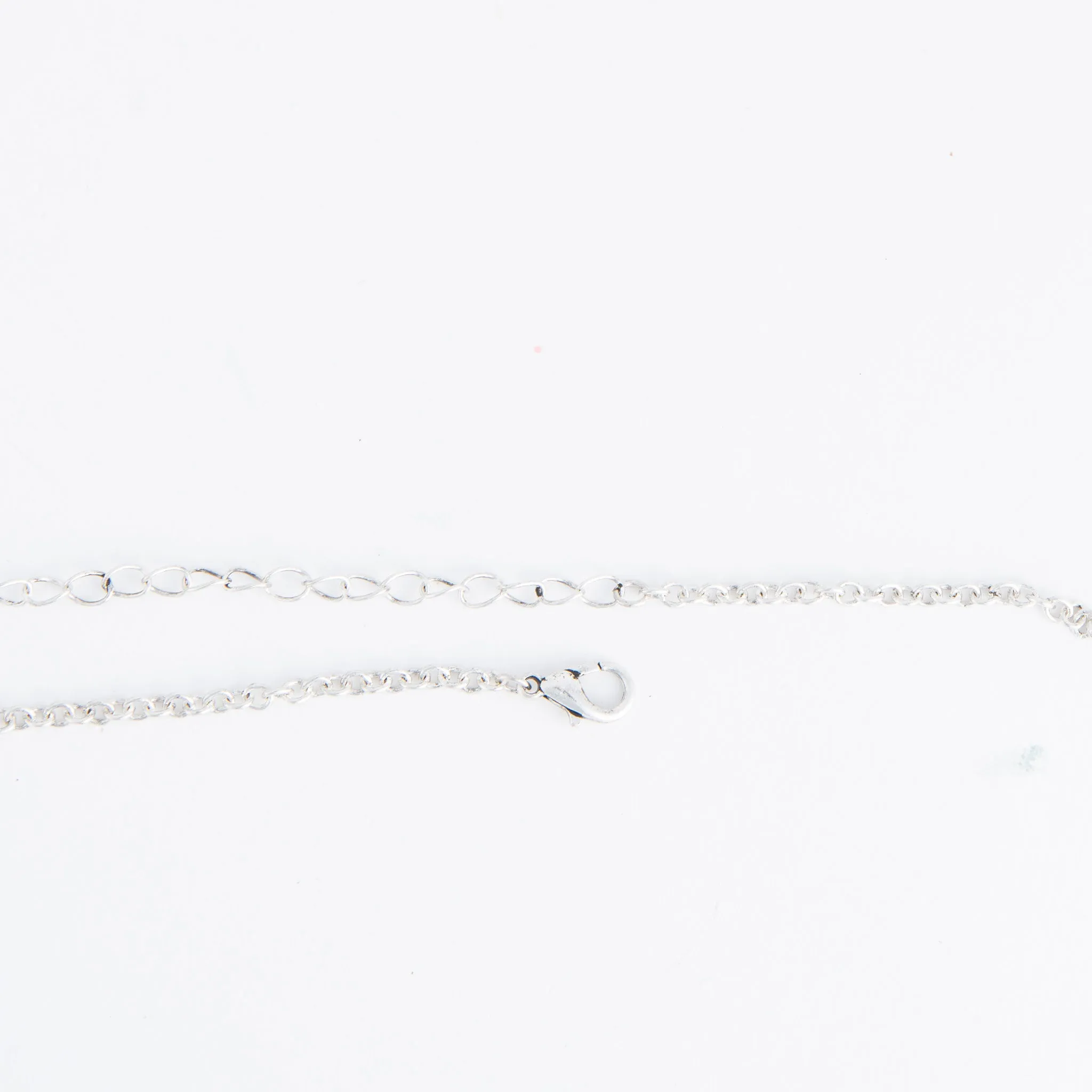 Zenni Engraved Antique Silver Moon 18" Pendant Necklace